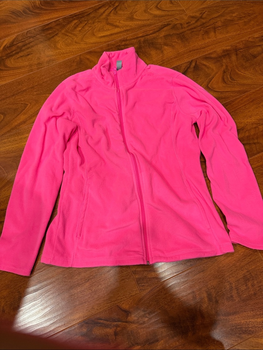 Joe Fresh Bright Pink Full-Zip Fleece Jacket